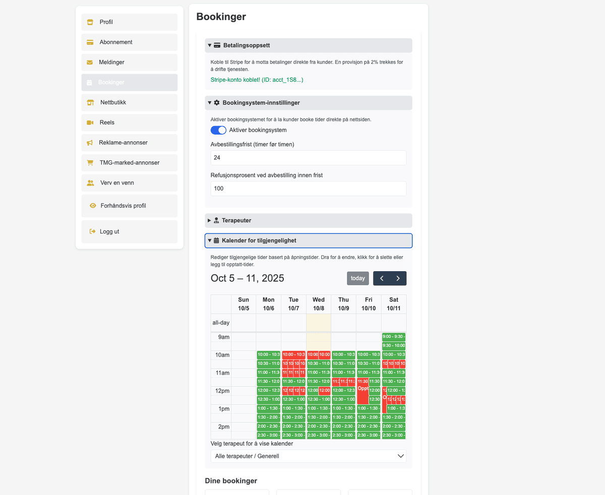 Nå kan du aktivere bookingsystemet på Thaimassasjeguiden!